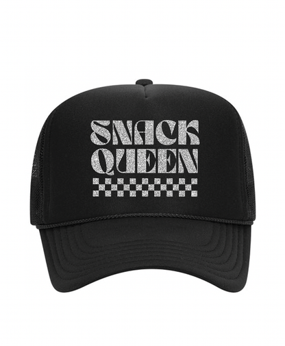 Snack Queen Glitter Trucker Hat