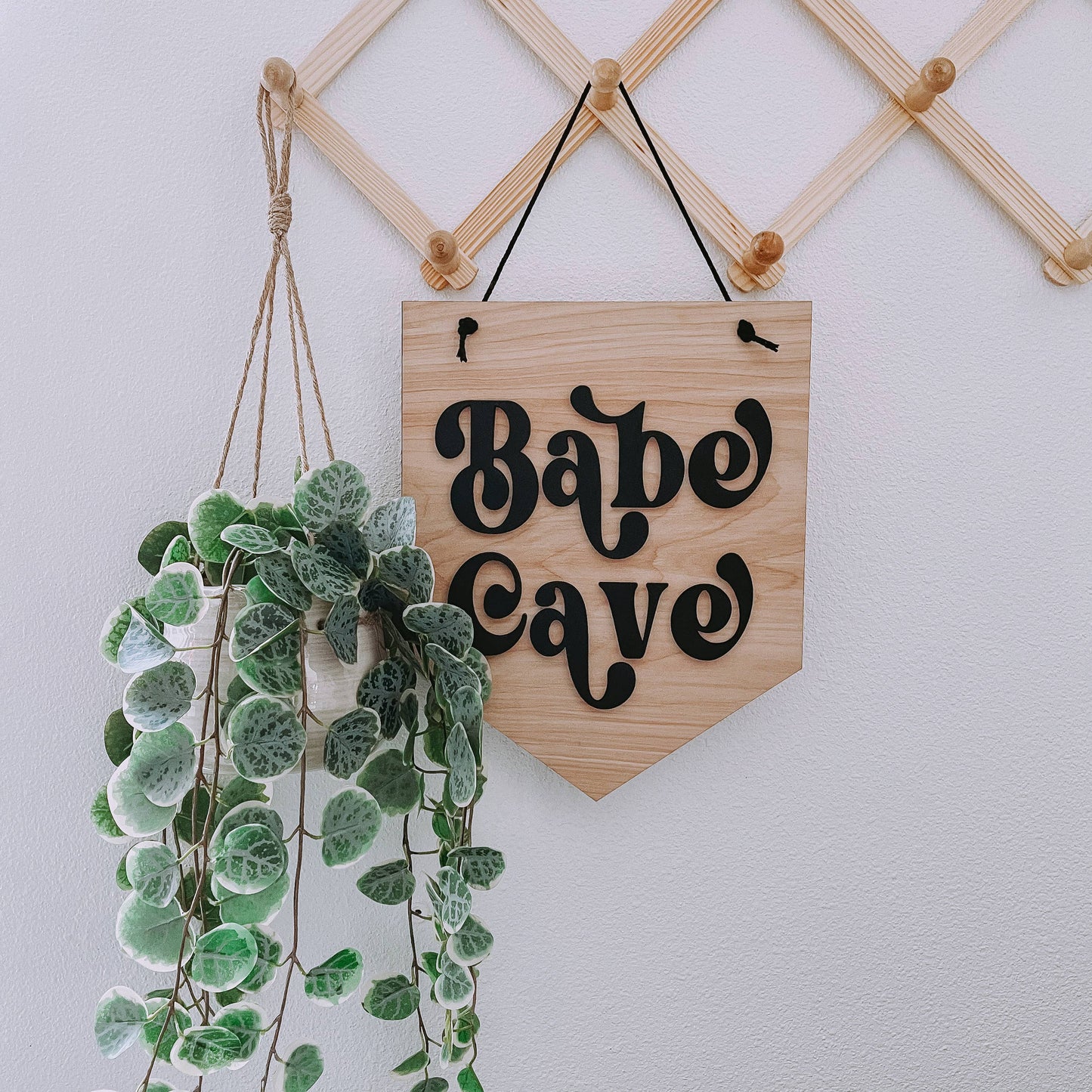 Babe Cave Hanging Sign